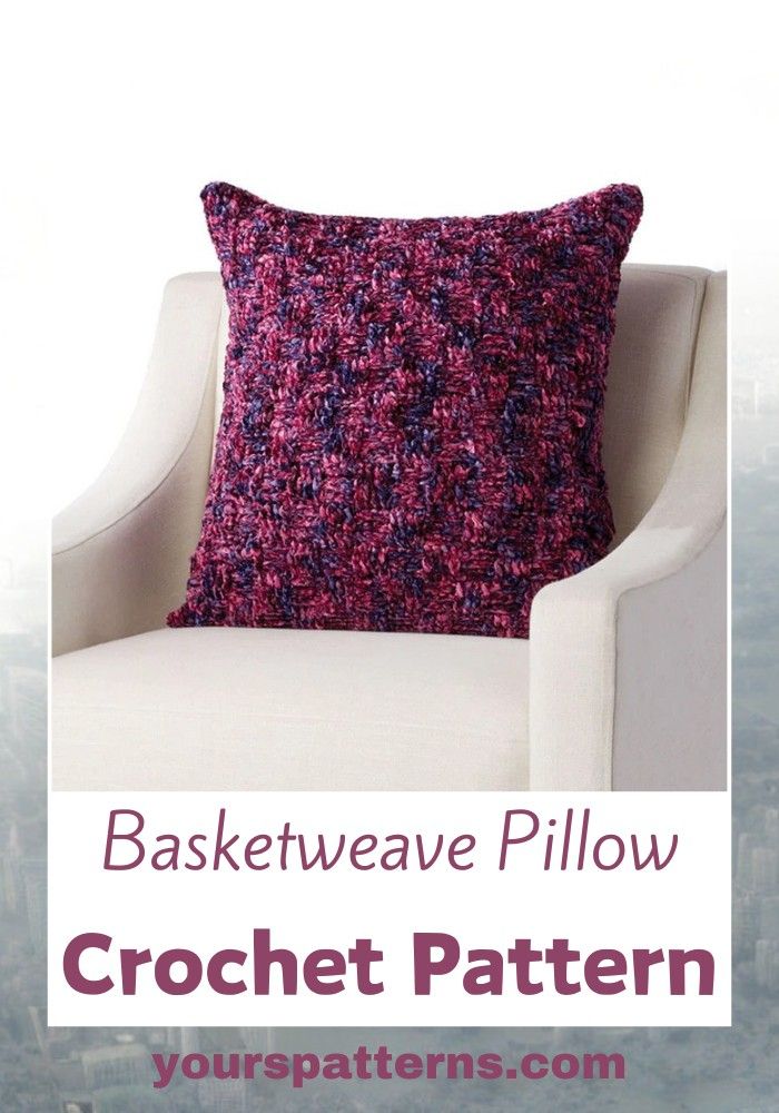 Basketweave Crochet Pillow Pattern Free - Yours Patterns regarding Caring for Your Basketweave Tuscan Pillow for Lasting Beauty