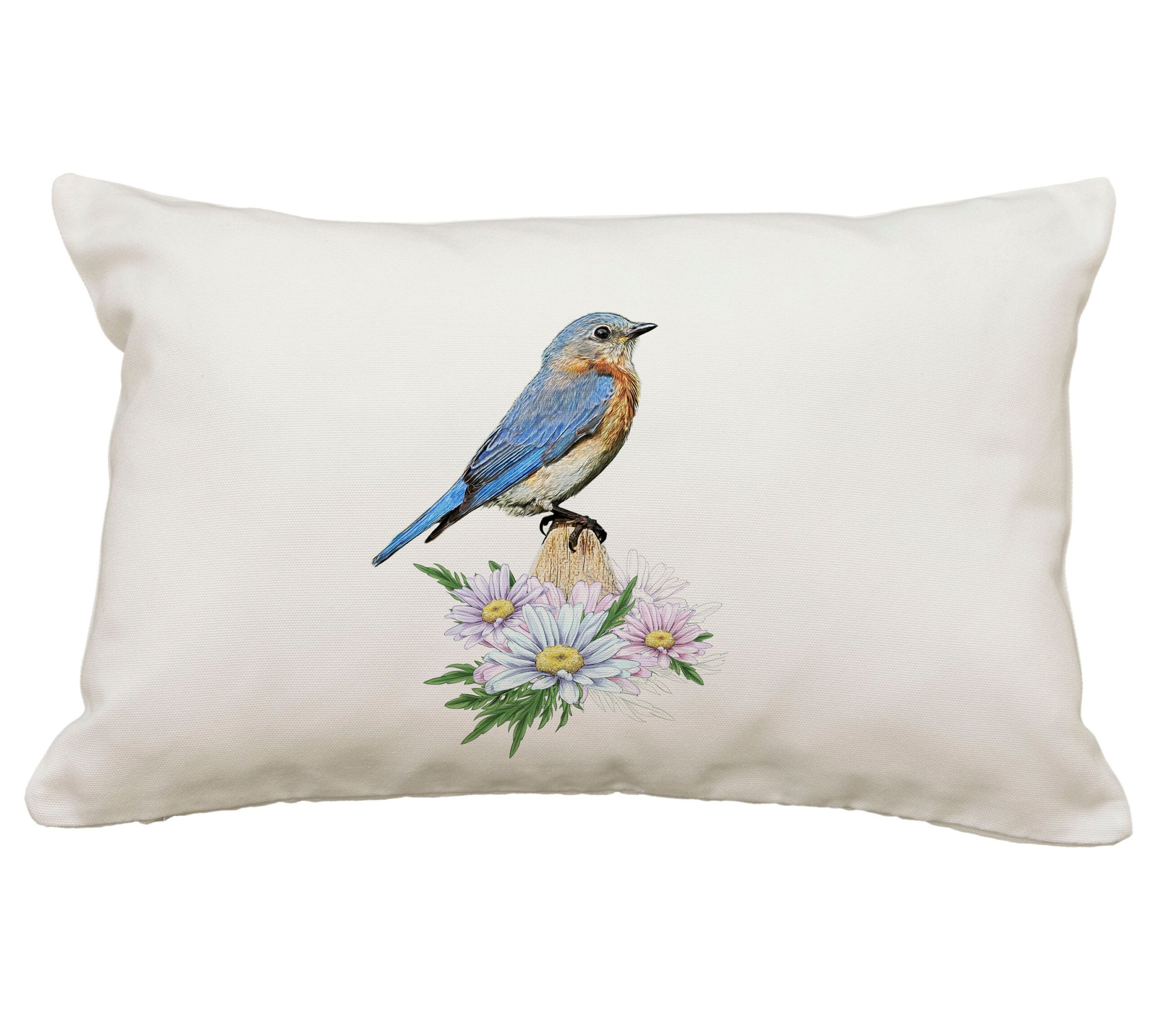 Bluebird Pillow Or Cover 12X18 Customize House Warming | Etsy intended for