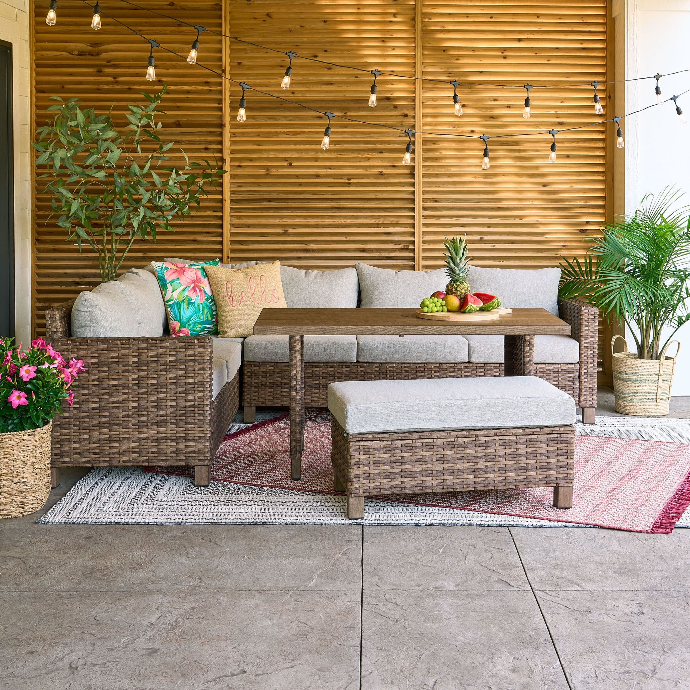 Brandclub - Better Homes &Amp; Gardens Brookbury 4 Piece Outdoor Wicker ... pertaining to
