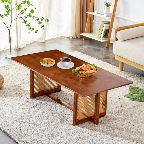 Brown Rectangle Coffee Tables You'll Love | Wayfair throughout