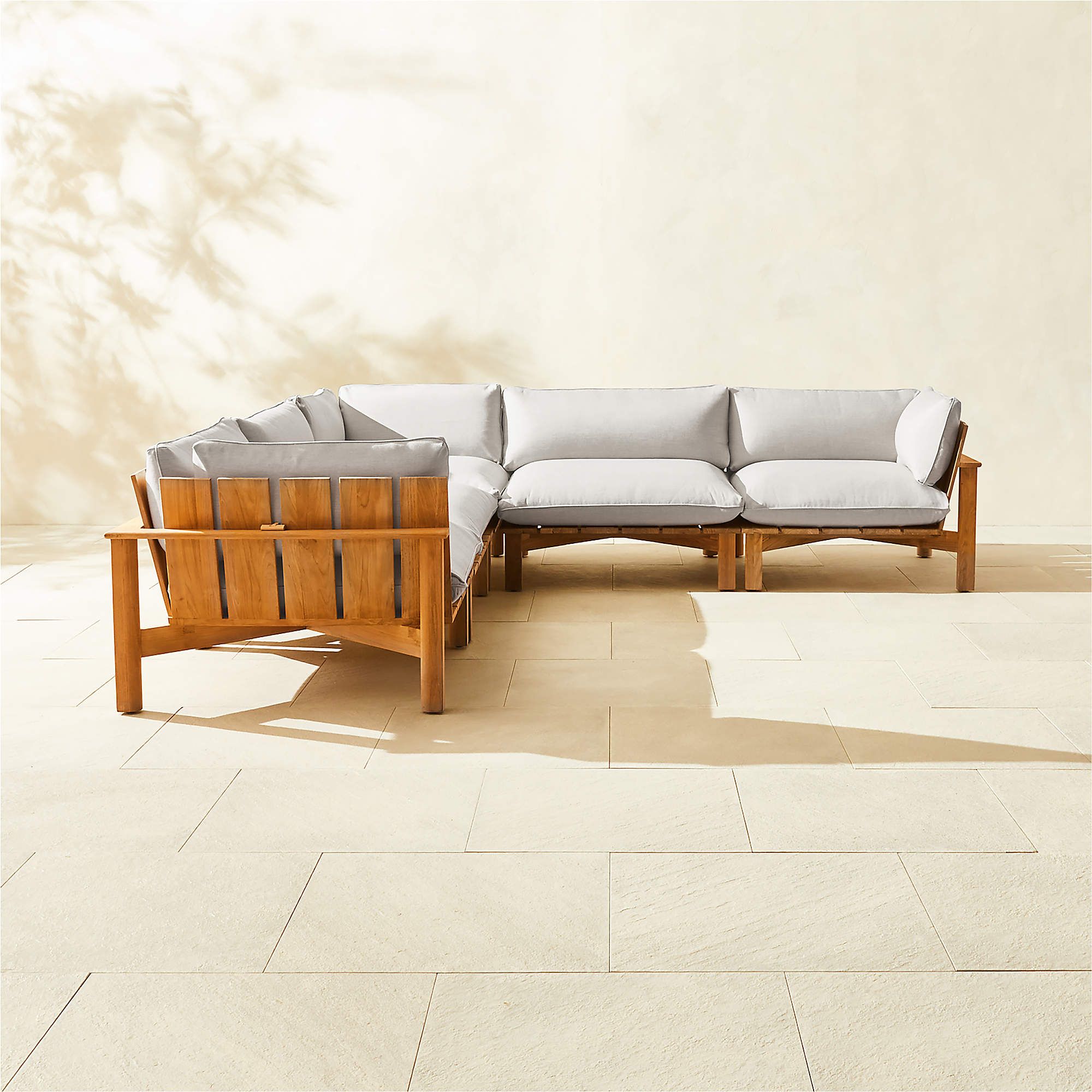 Unpacking the Comfort and Style of the Gray Cypress Teak Sectional for Your Patio