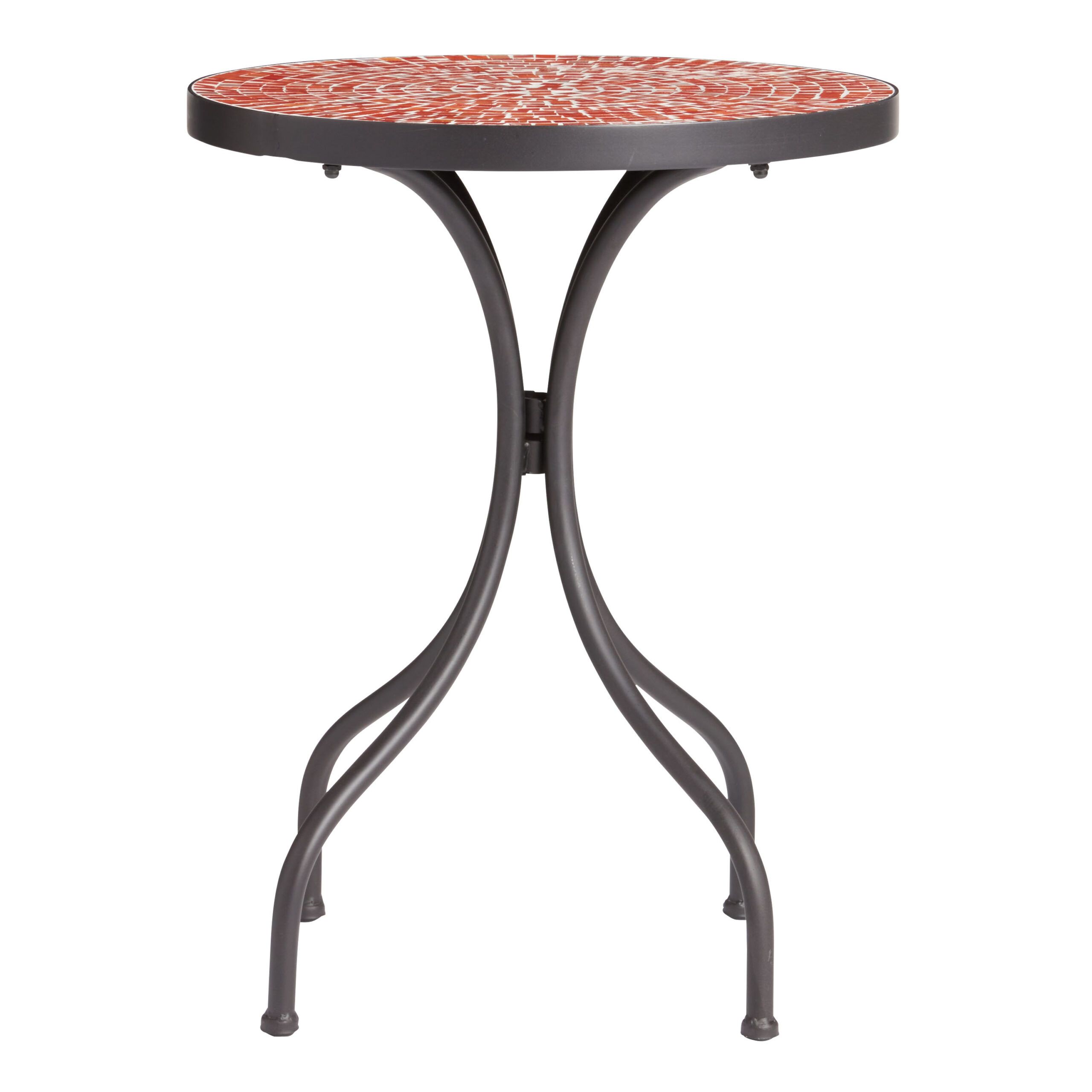 Cadiz Round Outdoor End Table - World Market throughout