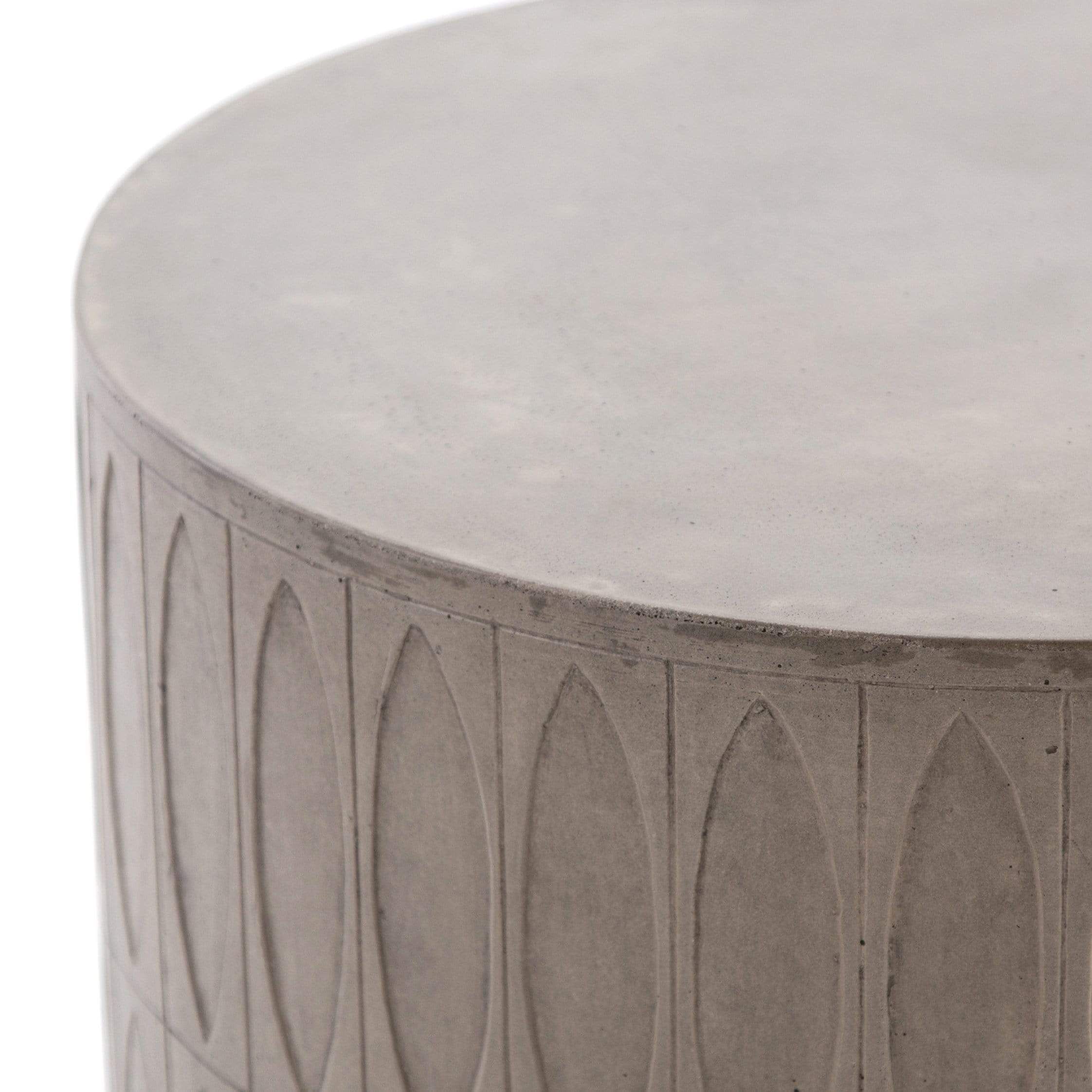 Carol End Coffee Table - Grey Concrete | Outdoor End Tables, End Tables ... with regard to Accessorizing Your Patio The Grecia White Concrete End Table Set