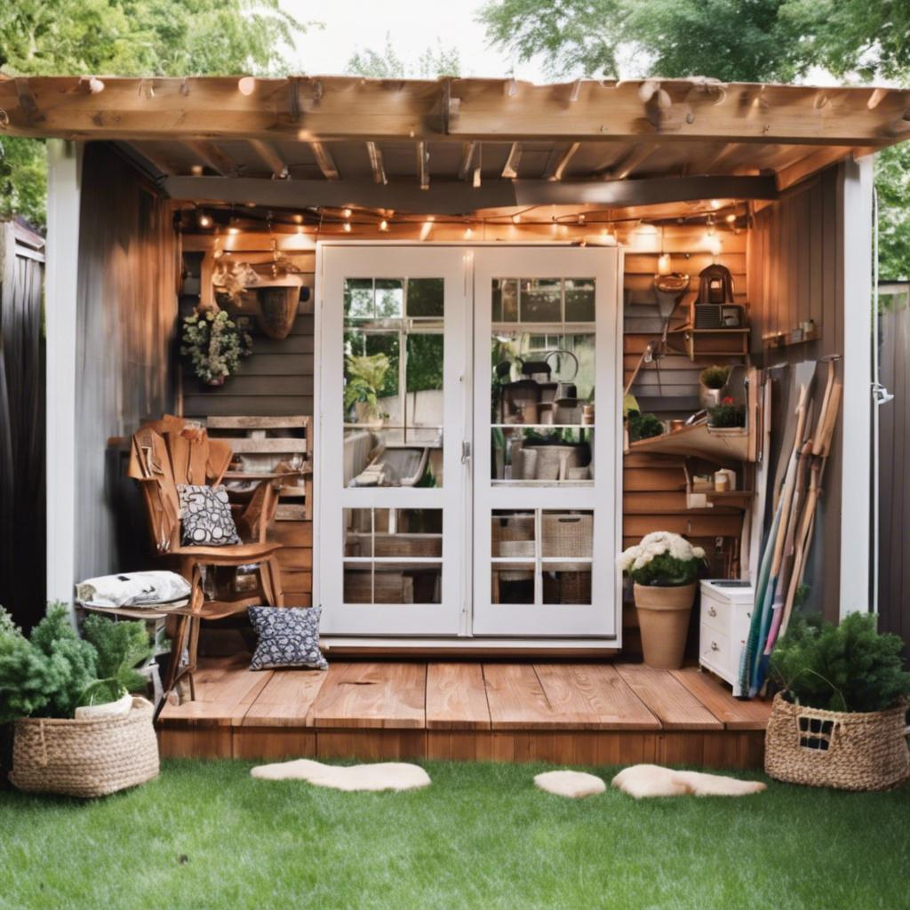 Crafting A Cozy Outdoor Oasis: Backyard Shed Design Tips intended for Crafting an Outdoor Oasis Using Una Aesthetic Concrete Pedestals