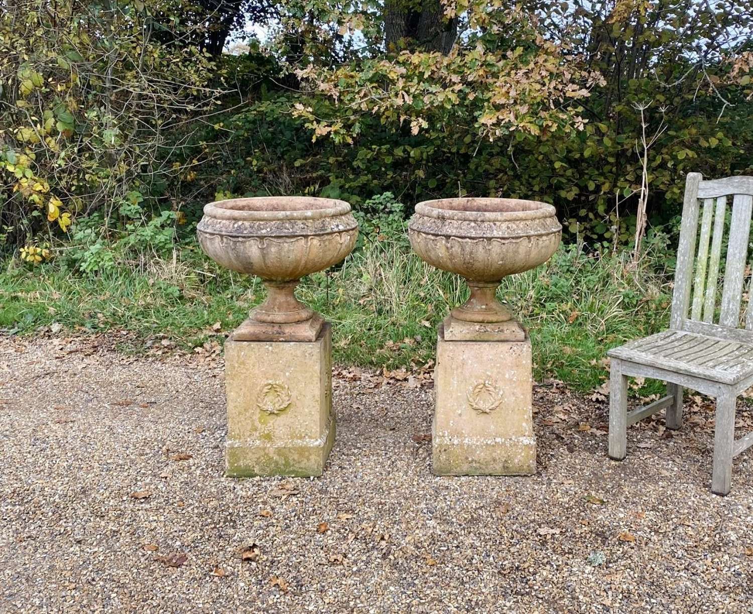 Decorative Concrete Pedestals | Shelly Lighting throughout