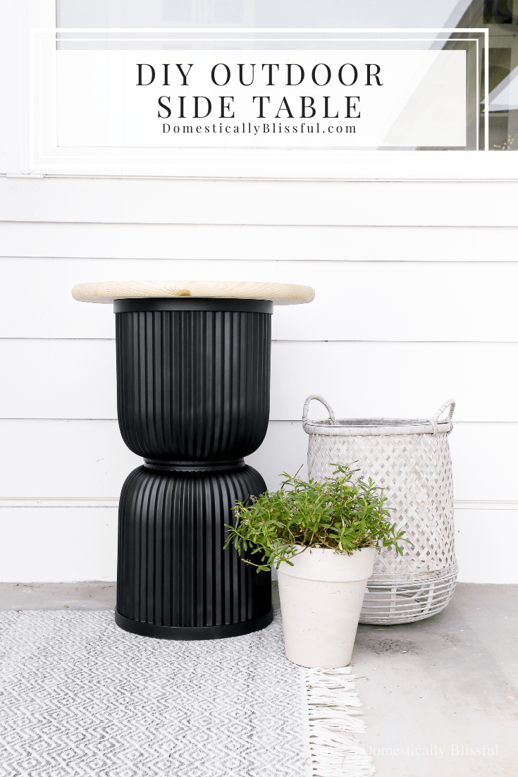 Diy Outdoor Side Table - Domestically Blissful with regard to