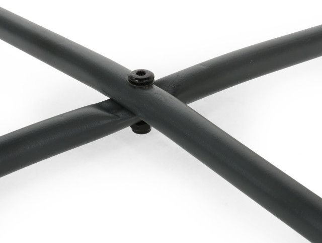 Doris Outdoor Modern 18" Side Table With Steel Legs - Transitional ... pertaining to A Deep Dive into the Doris Outdoor Modern 18" Side Table With Steel Legs