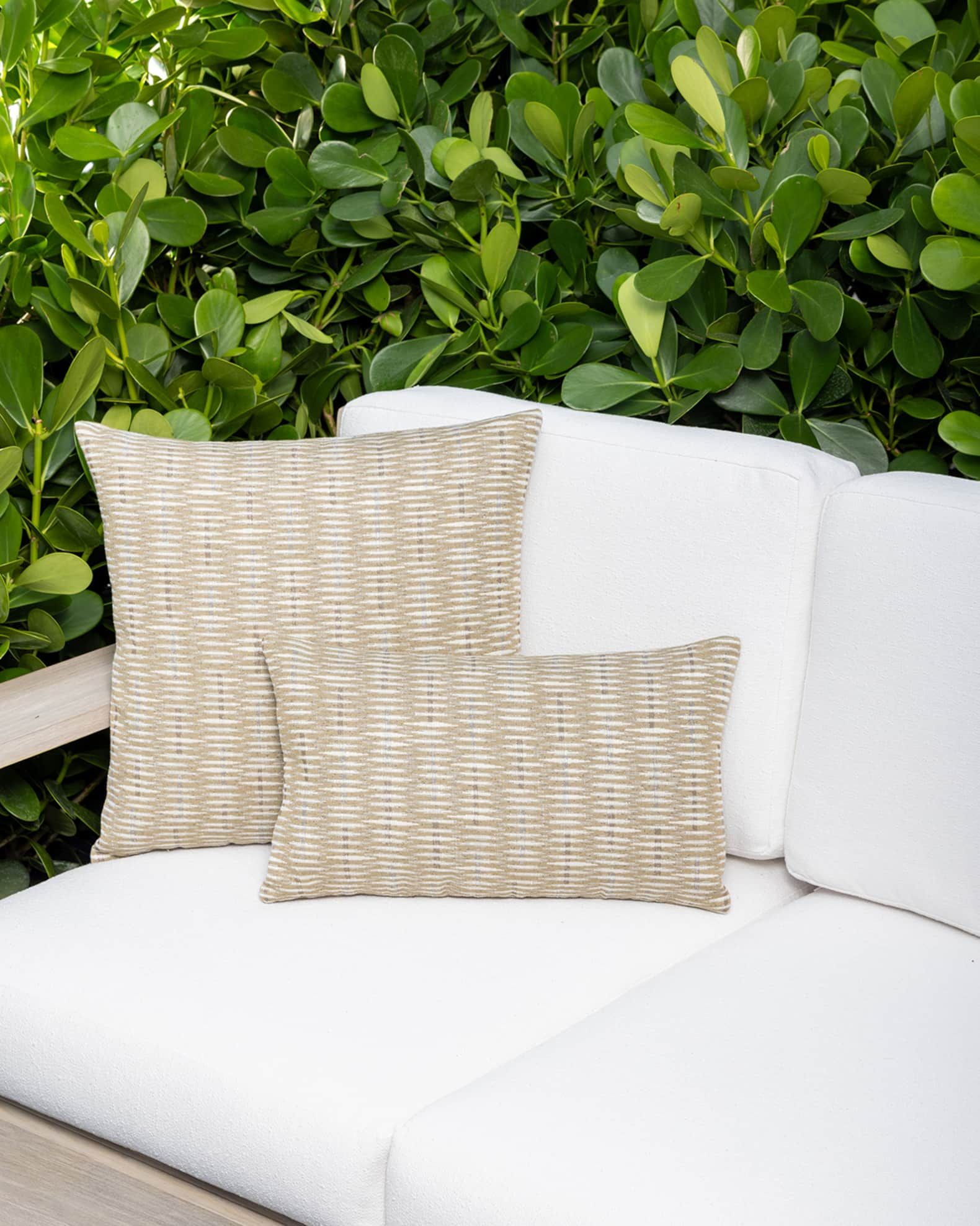 Elaine Smith Intertwine Lumbar Decorative Pillow, 12" X 20" | Horchow throughout Maximizing Your Comfort with the 12"x20" Intertwine Ebony Pillow