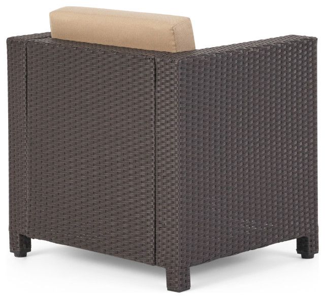 Gdf Studio 3-Piece Pueblo Outdoor Wicker Club Chair Set With Matching ... intended for Understanding the GDF Studio Pueblo Side Table Your Guide to Outdoor Style