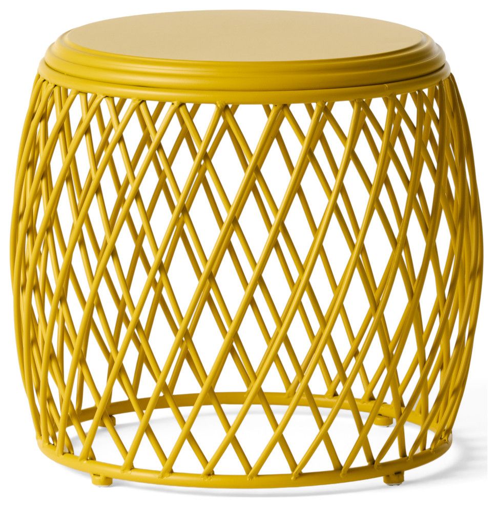 Gdf Studio Alameda Outdoor 19" Diameter Lattice Iron Side Table ... within Creating Ambiance with the GDF Studio Elliot Outdoor Iron Tables