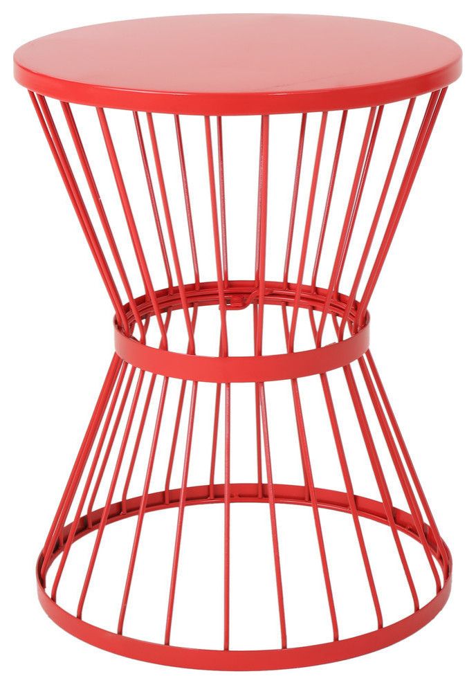 Gdf Studio Fern Outdoor 16" Iron Side Table - Contemporary - Outdoor ... pertaining to Blue Hues and Iron Strength Discover the GDF Studio Lilly Side Table