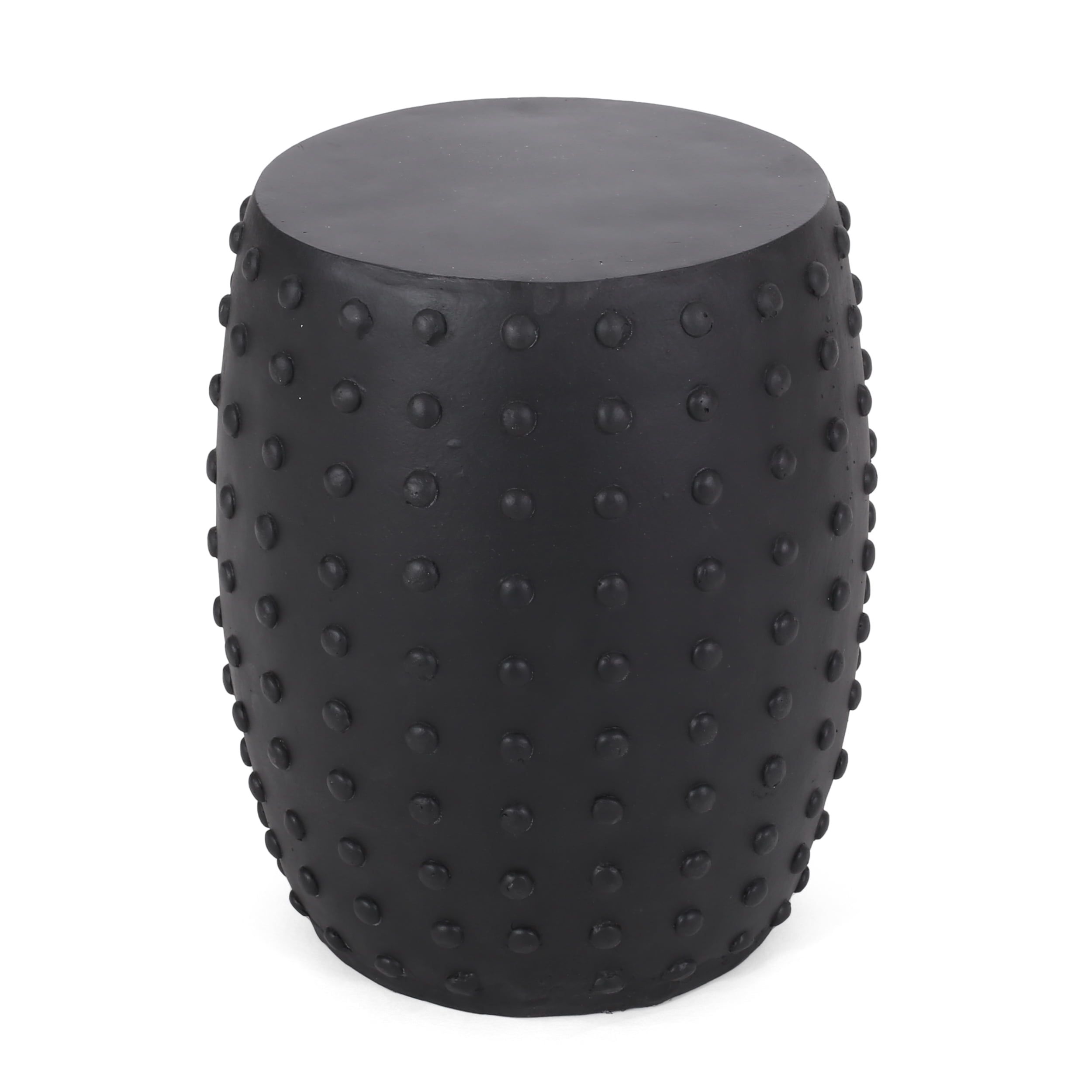 Gdf Studio Gerick Outdoor Lightweight Concrete Side Table, Matte Black ... with A Closer Look at the GDF Studio Lightweight Concrete Side Table's Design