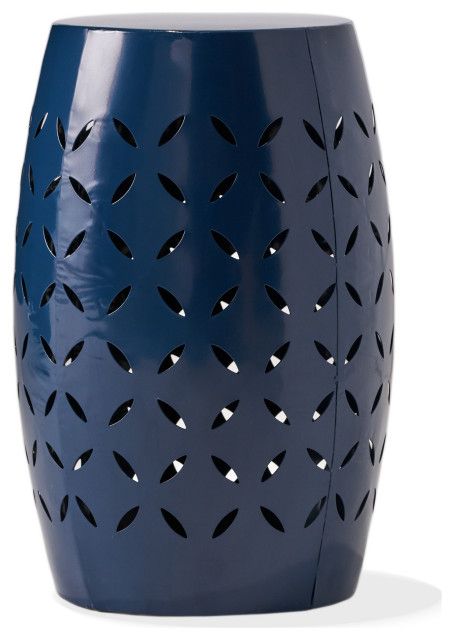 Gdf Studio Lilly Outdoor 12" Iron Side Table - Transitional - Outdoor ... in Blue Hues and Iron Strength Discover the GDF Studio Lilly Side Table