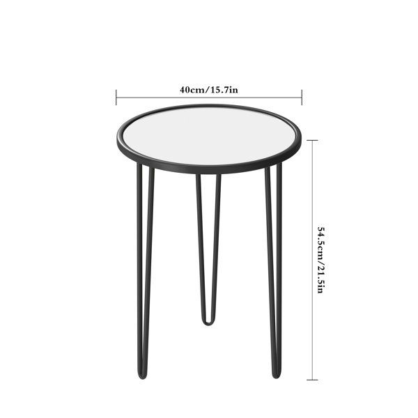 George Oliver Dier 21.5'' Tall Outdoor Modern Side Table &amp;Amp; Reviews ... intended for