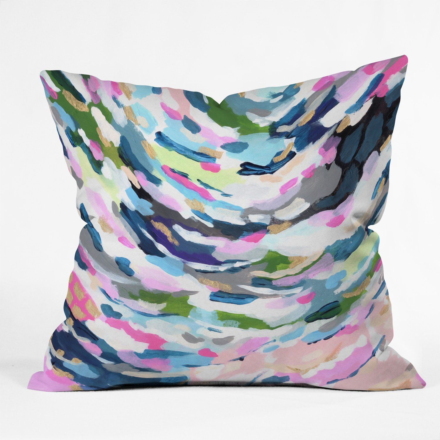 Id Paint You Brighter Throw Pillow Laura Fedorowicz | Bright Throw ... throughout Understanding the Craftsmanship Behind the Laura Fedorowicz Greenery Outdoor Throw Pillow