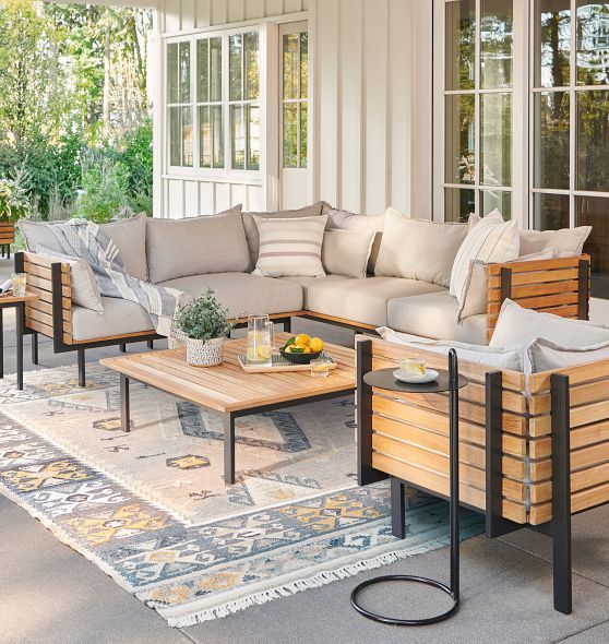 Jasper Teak Sectional Sofa | Rejuvenation with regard to Unpacking the Comfort and Style of the Gray Cypress Teak Sectional for Your Patio