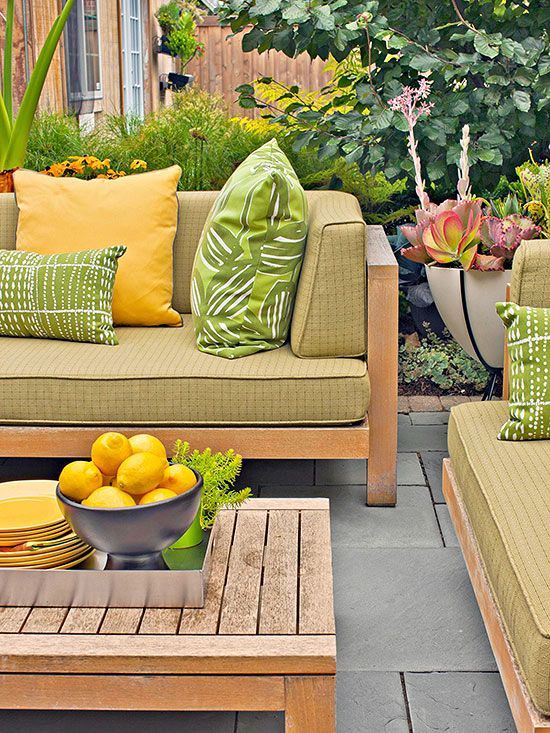 Just Like In A Home, An Outdoor Room Really Comes Together When There ... with regard to