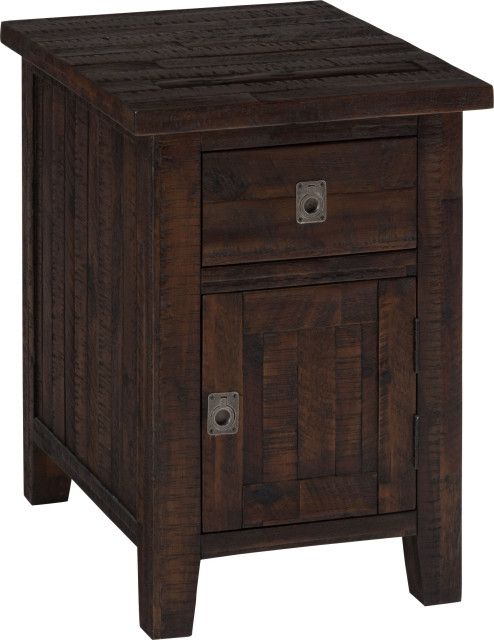Kona Grove Cabinet Chairside Table - Rustic - Side Tables And End ... regarding