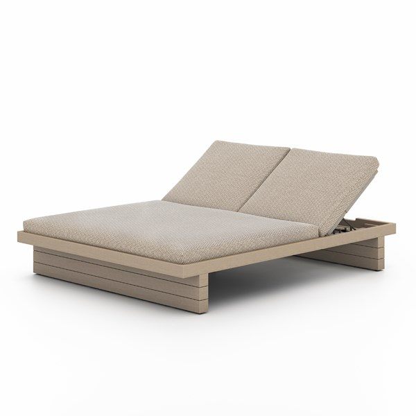 Leroy Outdoor Double Chaise In Washed Brown pertaining to Finding Your Perfect Patio Piece Considering the Leroy Outdoor Sofa 96" Washed Brown