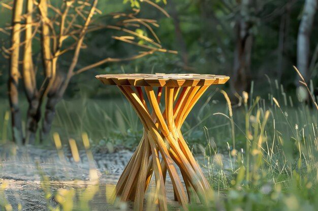 Lightweight Portable Side Table | Premium Ai-Generated Image inside The Durability and Design of the Woodrise Lightweight Side Table