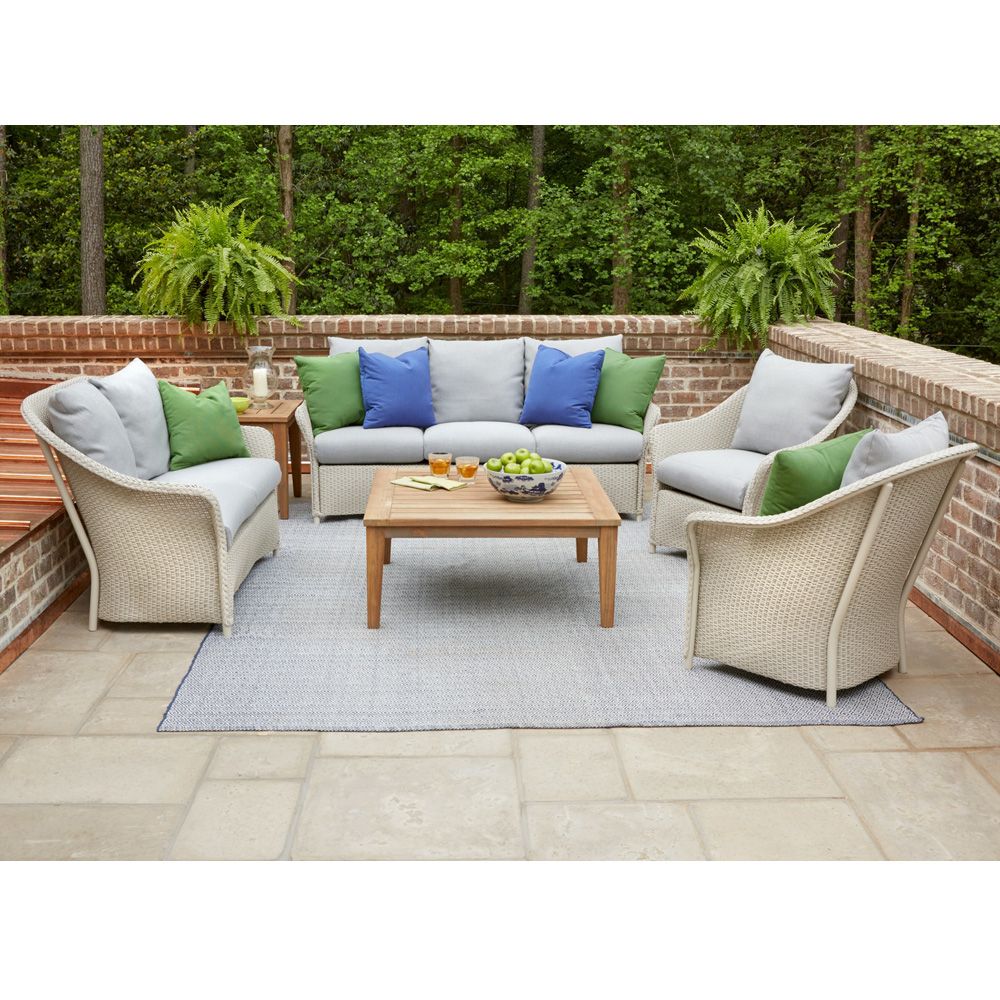 Lloyd Flanders Weekend Retreat Wicker Patio Sofa Set | Lf ... throughout