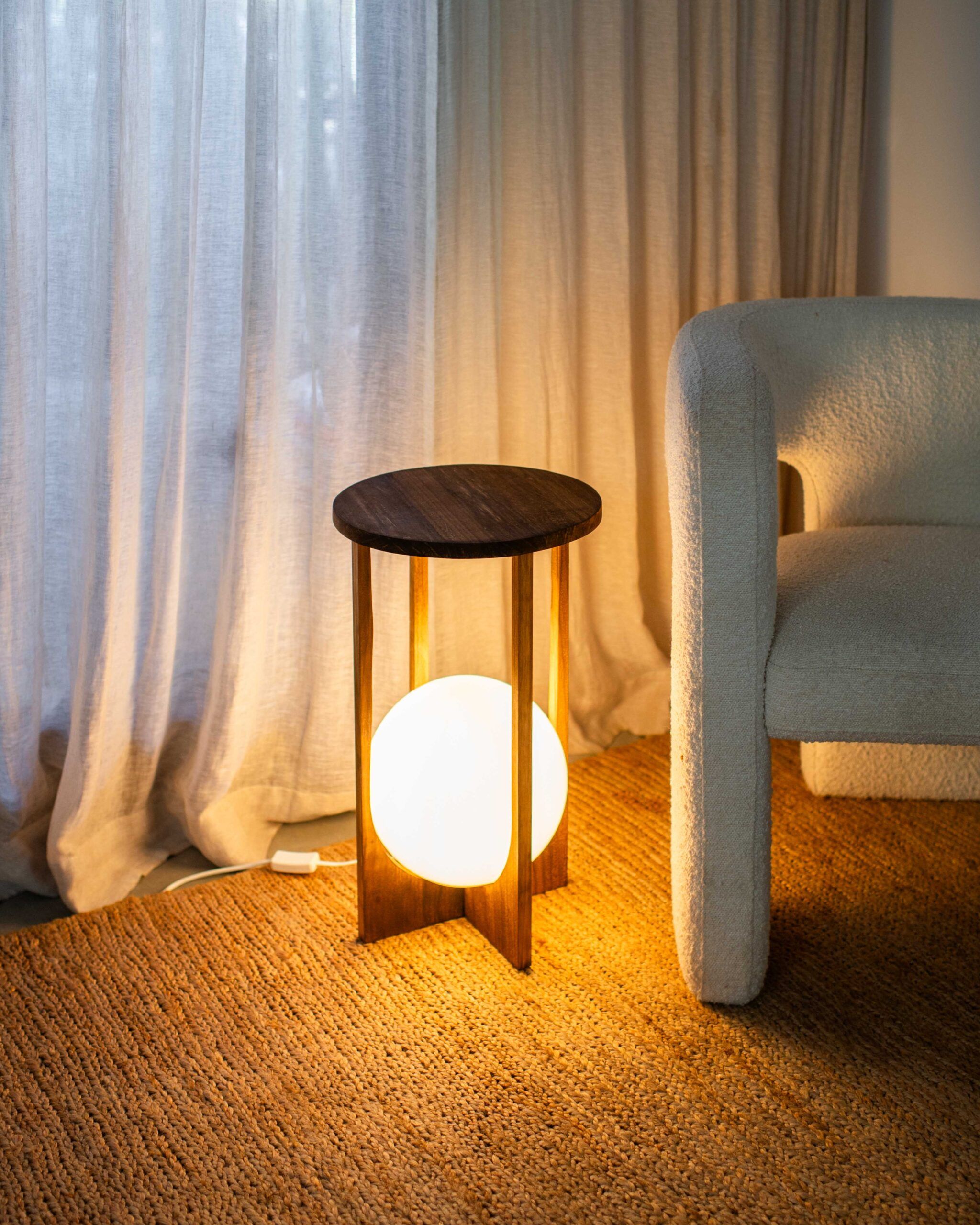Making A Globe Light Side Table | Collective Gen throughout