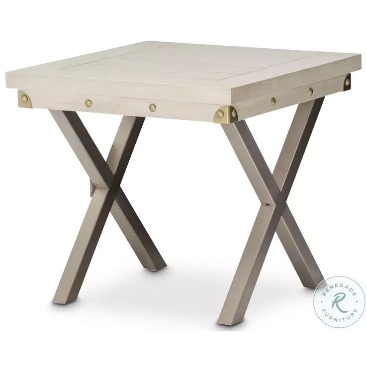 Menlo Station Eucalyptus End Table From Michael Amini | Coleman Furniture in Exploring the Versatility of Gray Wash Eucalyptus End Tables