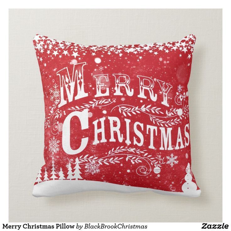 Merry Christmas Pillow - Festive Holiday Decor in