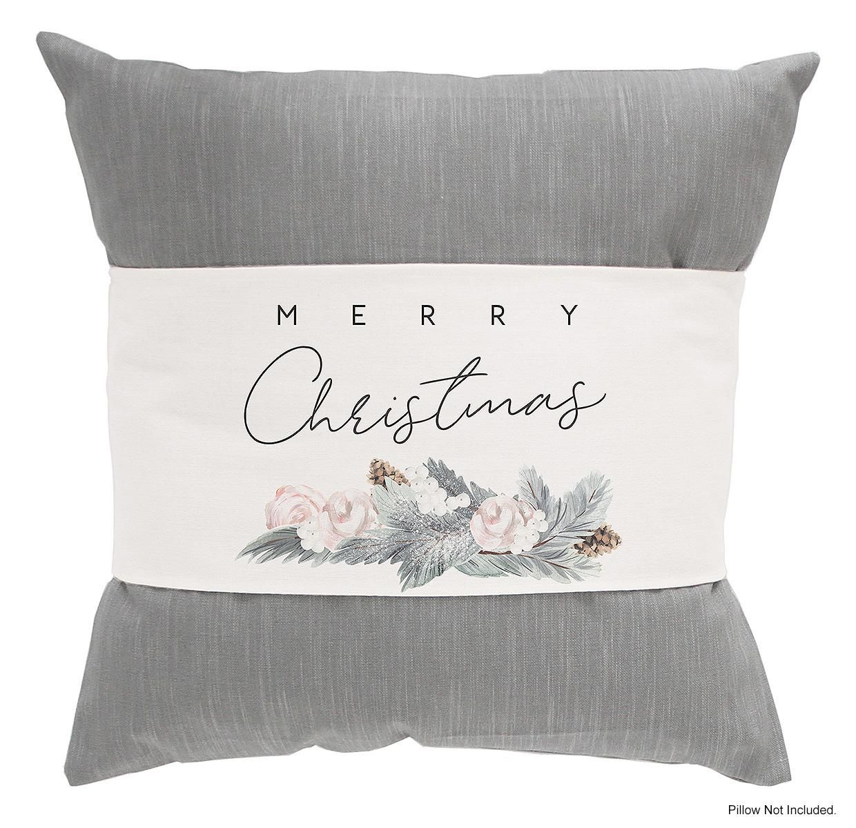 Merry Christmas Pillow Hug Cover With Pine And Rose Design throughout Beyond the Holidays Extending the Life of Your Merry Christmas Pillow