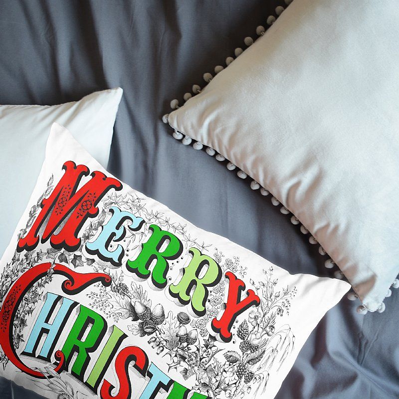 Merry Christmas Pillow inside