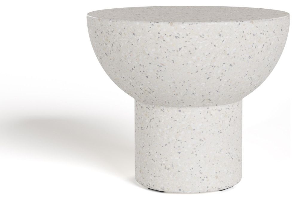 Modrest Fate - Modern Terrazzo Concrete End Table - Transitional - Side ... intended for Unveiling the Charm of Modrest Fate Terrazzo End Tables