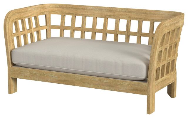 Monhegan Teak Outdoor Loveseat - Transitional - Outdoor Loveseats - By ... regarding Designing Your Outdoor Oasis with a Monhegan Teak Sofa