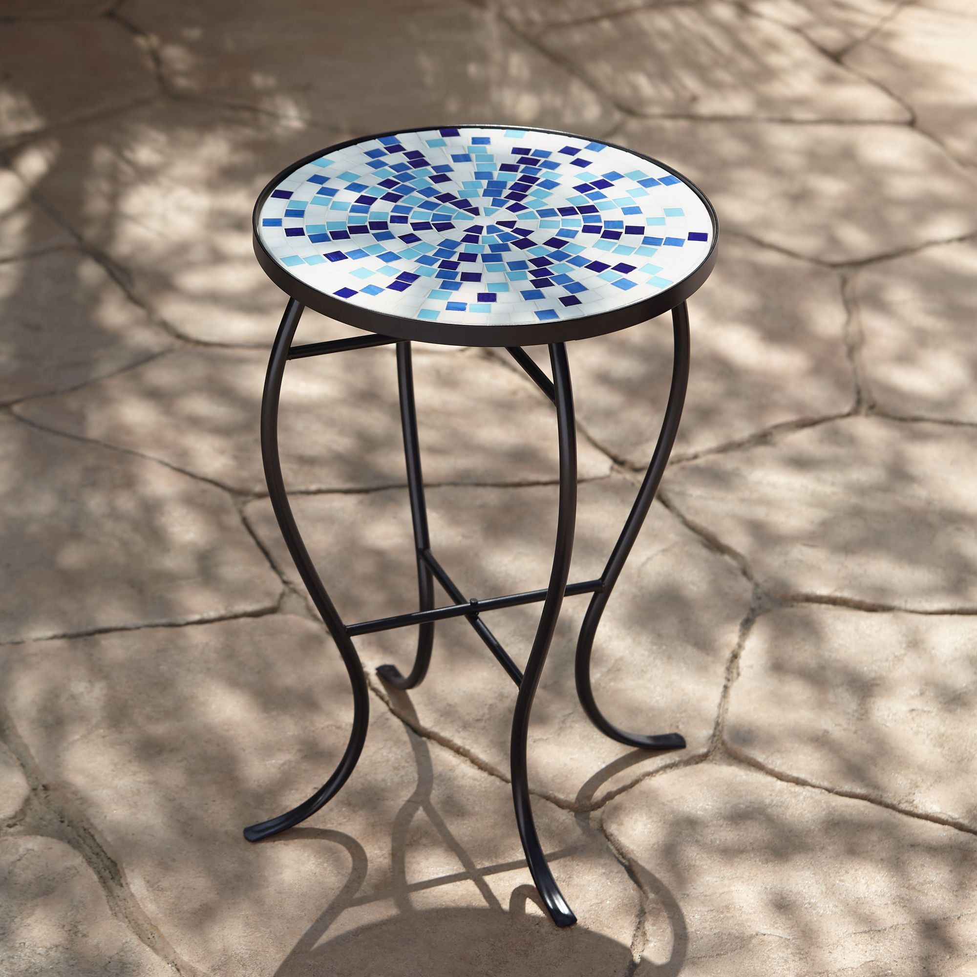 Mosaic Accent Outdoor Table Decor Hacks : One Look At Pier 1'S Elba ... in
