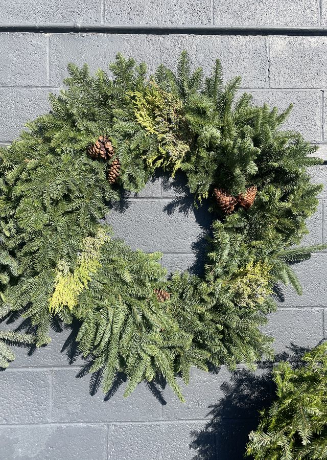 Noble Fir Wreath 42" | The Flower Alley inside Decorating with a Noble Fir Wreath A Wreath Enthusiast's Perspective
