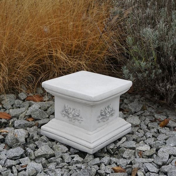 Outdoor Cement Pedestal - Etsy with regard to Crafting an Outdoor Oasis Using Una Aesthetic Concrete Pedestals