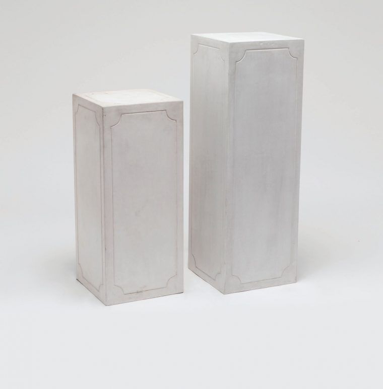 Outdoor Concrete Pedestals - Mecox Gardens pertaining to Crafting an Outdoor Oasis Using Una Aesthetic Concrete Pedestals