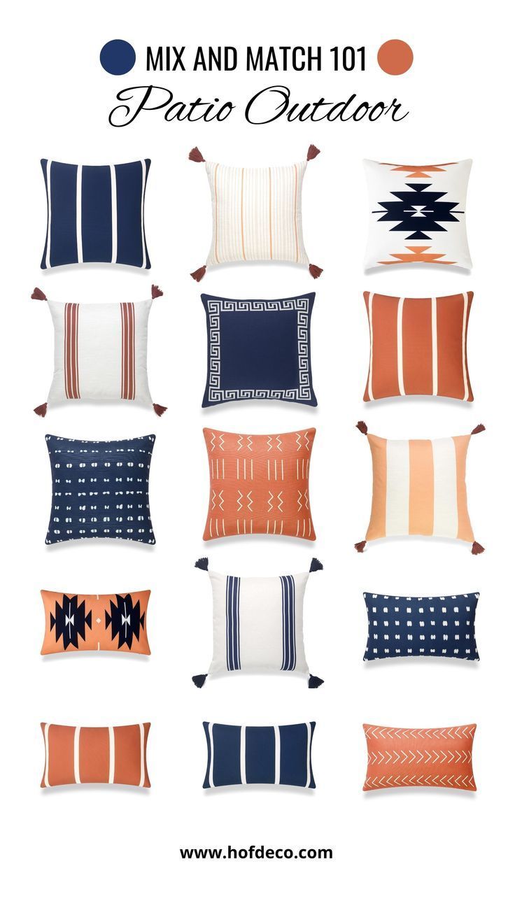 Outdoor Pillows Navy, Patio Cushions, Navy Blue Throw Pillows, Nautical ... pertaining to Achieving Perfect Patio Harmony with a Set of 2 Blue Outdoor Pillows