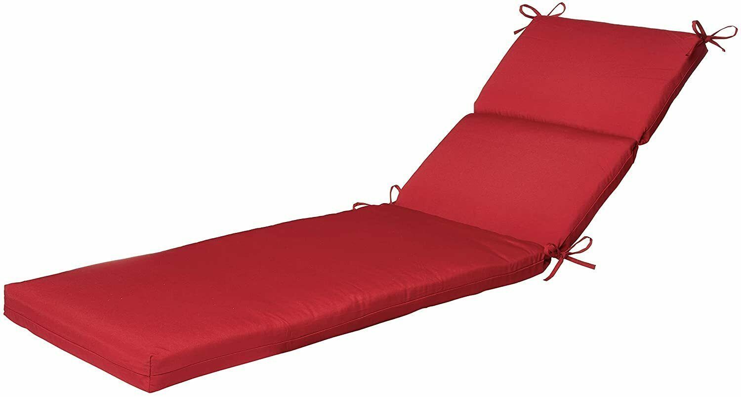 Pillow Perfect 355580 Outdoor/Indoor Pompeii Red Chaise Lounge Chair ... regarding The Enduring Charm of Pompeii Red Chaise Lounge Cushions