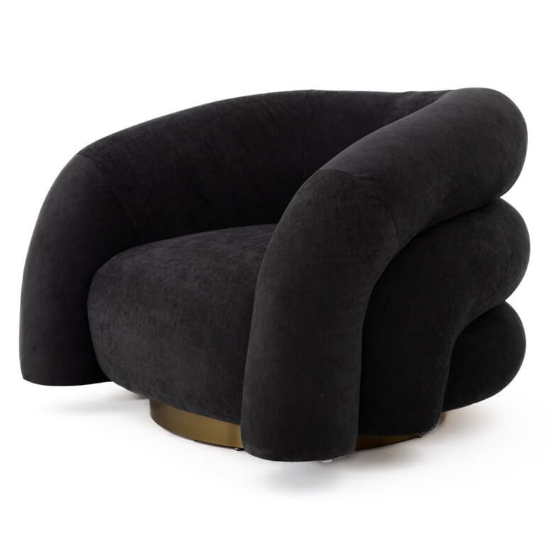 Pompeii Lounge Chair, Charcoal | Town &amp;Amp; Country Event Rentals pertaining to