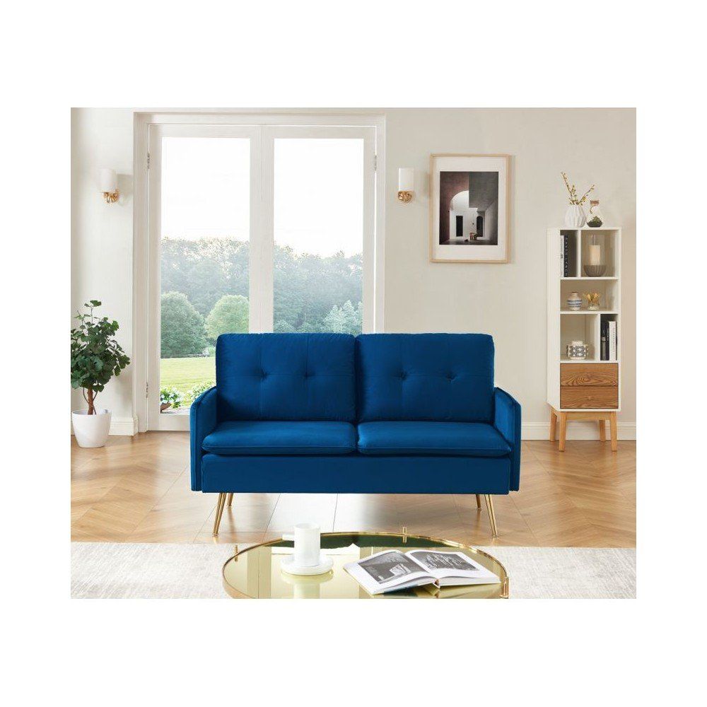 Rosini - Loveseat Estilo Clásico Terciopelo Azul Royal within Your Essential Guide to Choosing and Caring for an Azul Loveseat Cushion