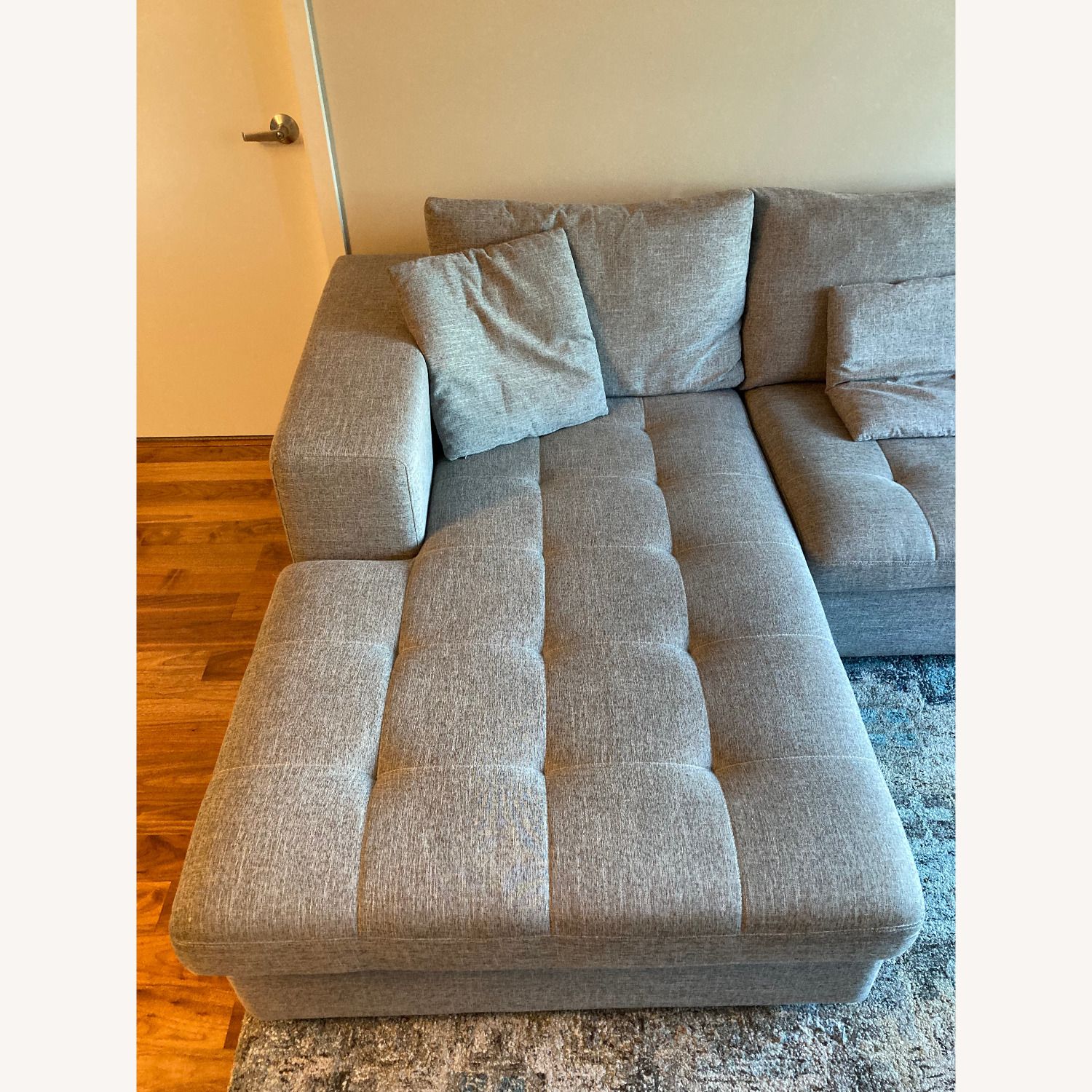 Scandinavian Design Left-Facing Chaise Sectional - Aptdeco with regard to Your Guide to Coastal Charm Featuring the Brentwood Left-Facing Chaise