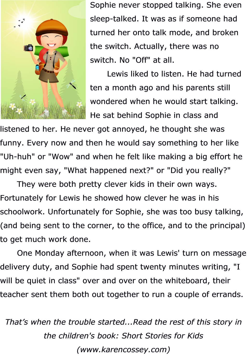 School Childrens Story | Short Stories For Kids, English Stories For ... pertaining to