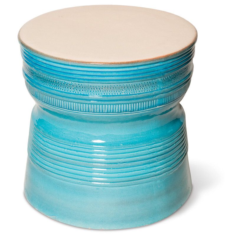 Seasonalliving Ancaris Ceramic Outdoor Side Table | Wayfair intended for