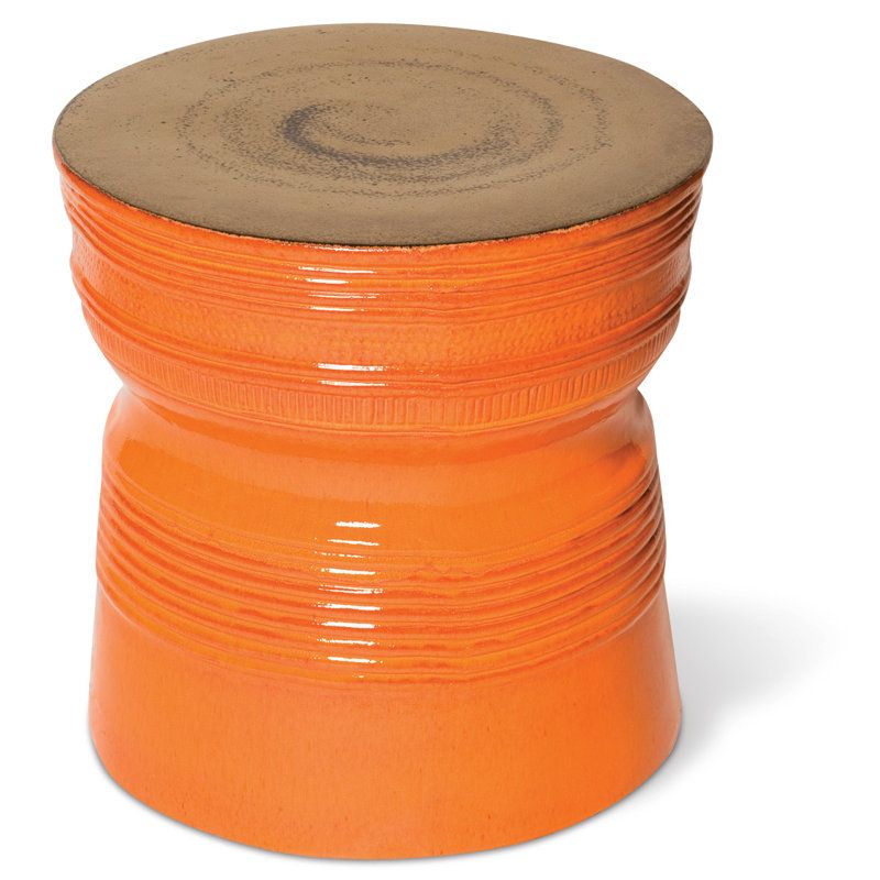 Seasonalliving Ancaris Ceramic Side Table | Wayfair for Discovering the Artistry Behind Ancaris Ring Ceramic Patio Tables