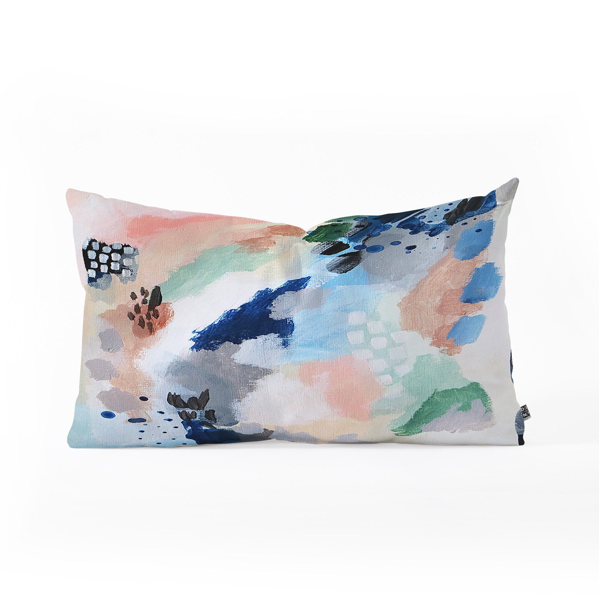 Seasons Abstract Oblong Throw Pillow Laura Fedorowicz Home Decor ... regarding Understanding the Craftsmanship Behind the Laura Fedorowicz Greenery Outdoor Throw Pillow