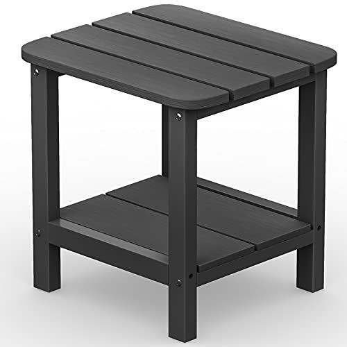 Serwall Adirondack Table Outdoor Side Table- Gray - Farmhouse Goals pertaining to Finding the Perfect Spot for Your Andrew Martin Bora Gray Metal Outdoor Side Table