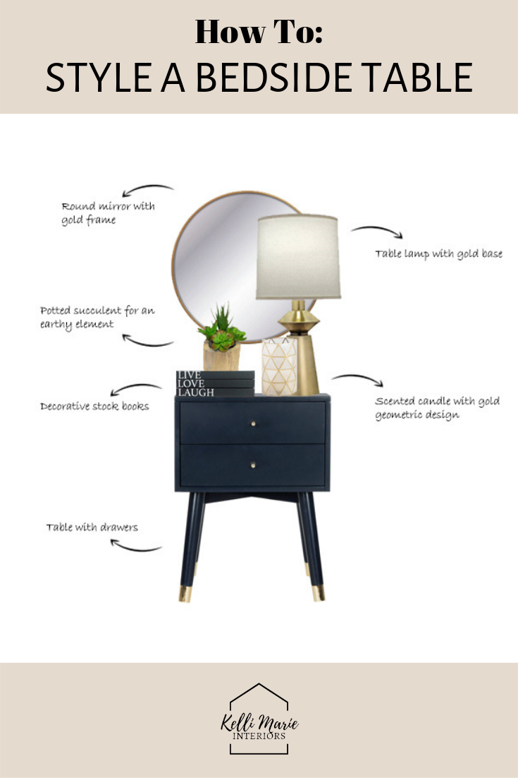 Styling Tips: How To Style A Bedside Table. Learn How To Style Your ... intended for Styling Tips for Your Horizon 17" Side Table