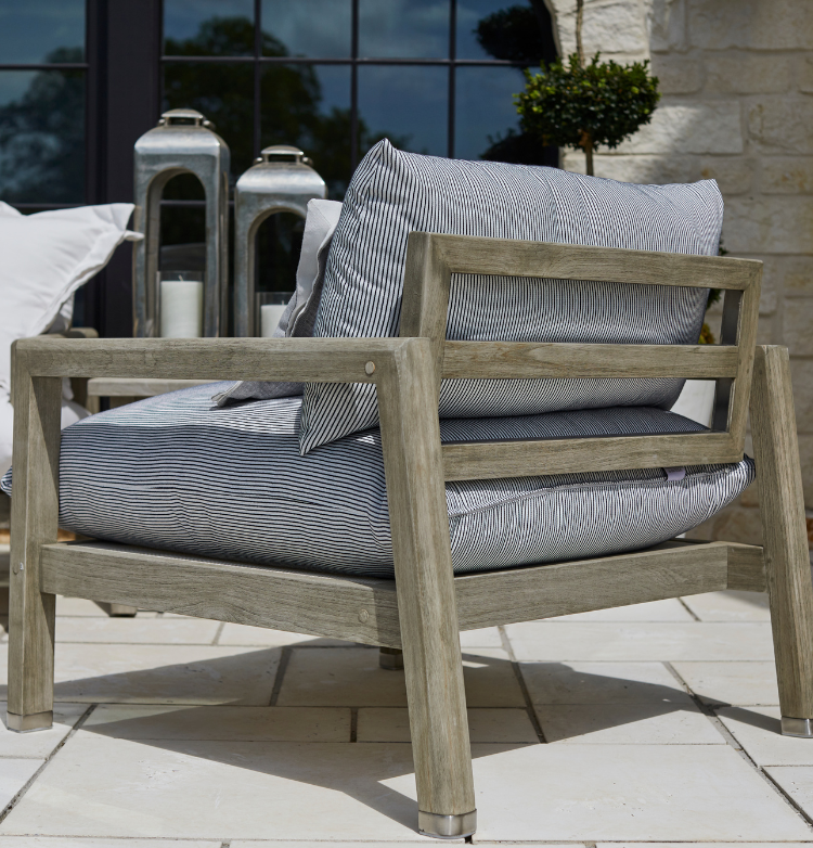 Summer Classics Teak Collections | Durable + Sustainable Outdoor Furniture throughout Unpacking the Durability of Monterey Canvas Granite Outdoor Sofas