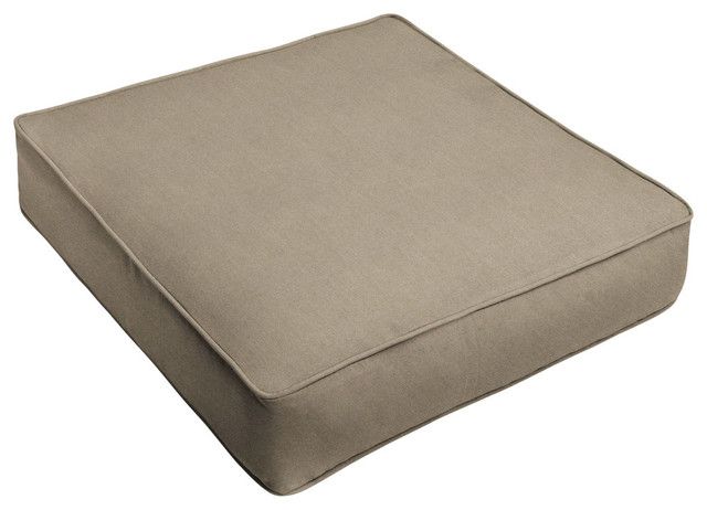 Sunbrella Canvas Taupe Outdoor Deep Seating, 22.5X22.5 - Transitional ... inside Why a 22.5x22.5 Sunbrella Beige Cushion is Your Patio's Best Friend