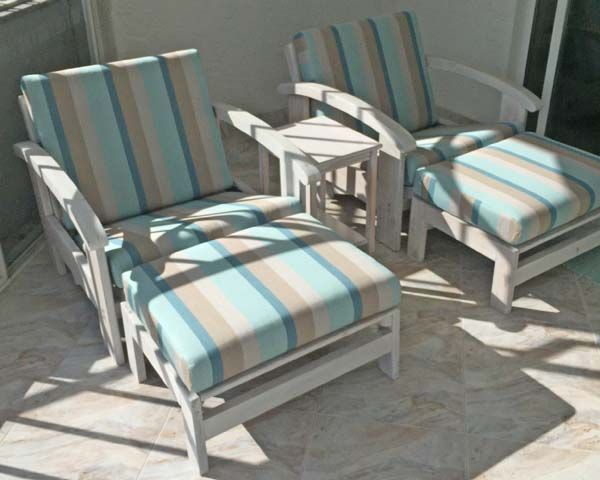 Sunbrella Gateway Mist Replacement Cushions Bring Soothing Coastal ... in Styling Your Patio with the Sunbrella Gateway Mist Collection